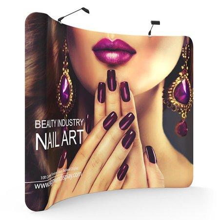 10ft Curved Tension Fabric Display