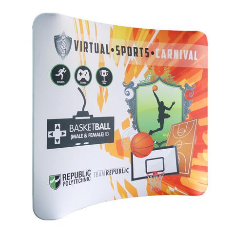 8ft Curved Tension Fabric Display