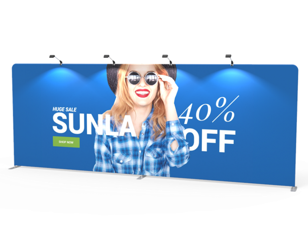 20ft Straight Tension Fabric Display